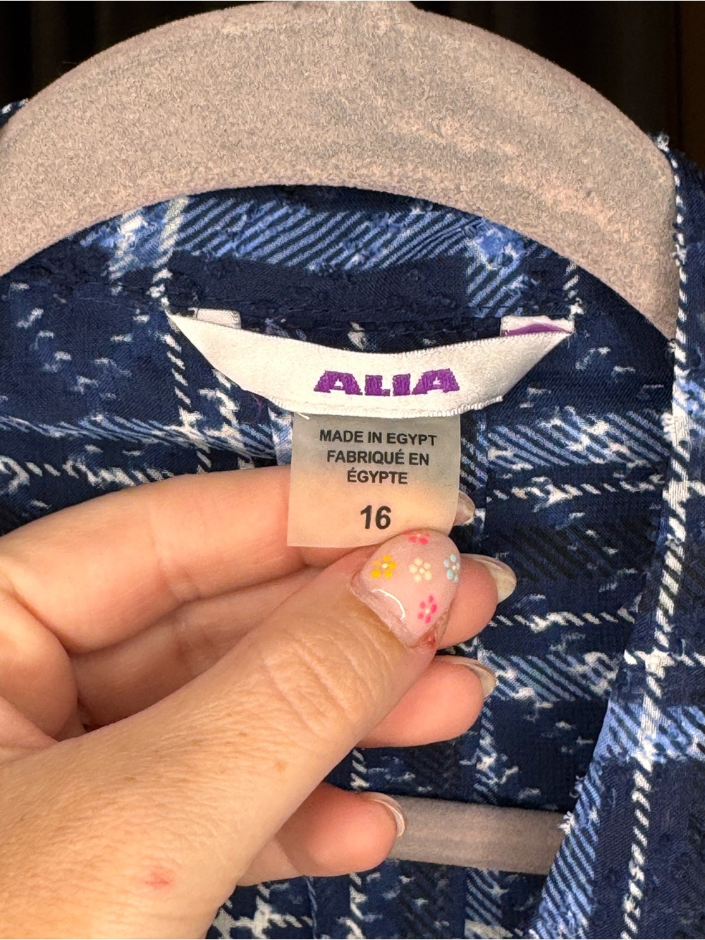 Alia Sheer Women’s Plaid Button Up - Picture 3 of 4